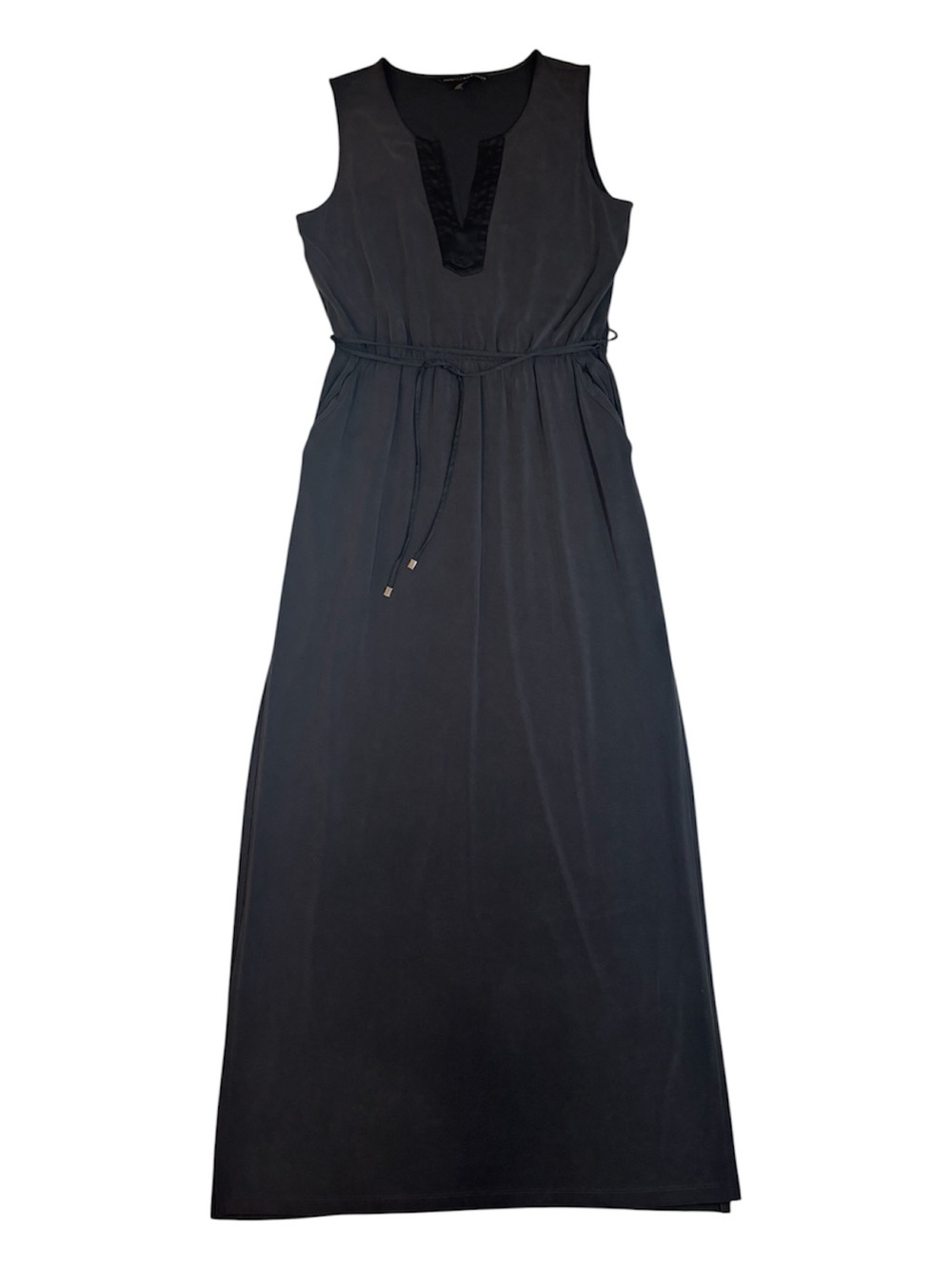 White House Black Market Dress Black Sleeveless Maxi, Medium, Long, Tall, WHBM